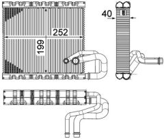 MAHLE AE106000P — Испаритель кондиционера
