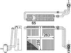 MAHLE AE107000P — Evaporator aer condiționat
