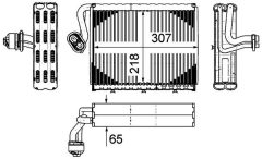 MAHLE AE108000P — Испаритель кондиционера