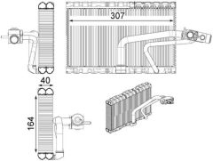 MAHLE AE114000P — Evaporator aer condiționat
