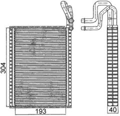 MAHLE AE116000S — Испаритель кондиционера