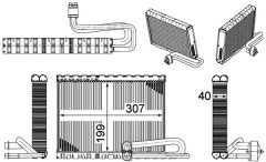 MAHLE AE121000P — Испаритель кондиционера
