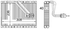 MAHLE AE127000P — Evaporator aer condiționat