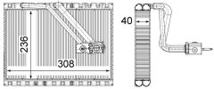 MAHLE AE128000P — Evaporator aer condiționat