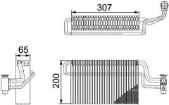 MAHLE AE146000P — Испаритель кондиционера