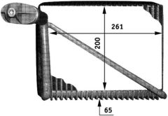 MAHLE AE48000P — Evaporator aer condiționat