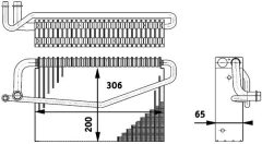 MAHLE AE60000P — Evaporator aer condiționat