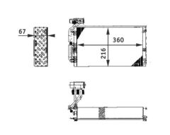 MAHLE AE61000P — Evaporator aer condiționat