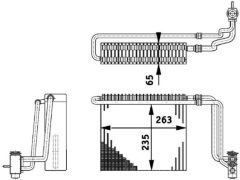 MAHLE AE65000P — Evaporator aer condiționat