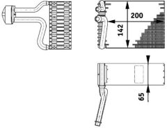 MAHLE AE66000P — Evaporator aer condiționat