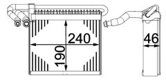 MAHLE AE70000P — Evaporator aer condiționat