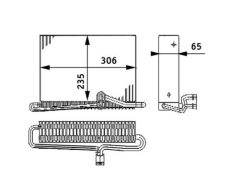 MAHLE AE74000P — Испаритель кондиционера