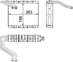 MAHLE AE85000P — Evaporator aer condiționat
