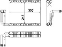 MAHLE AE88000P — Испаритель кондиционера