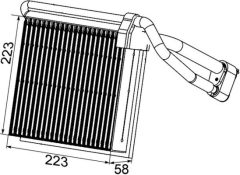 MAHLE AE98000P — Evaporator aer condiționat