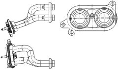 MAHLE AHX3000P — Трубка радиатора печки