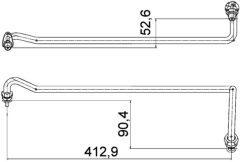 MAHLE AHX4000P — Масляный шланг