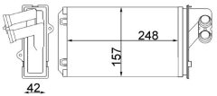 MAHLE AH101000S — Радиатор печки