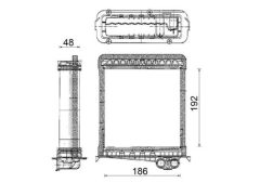 MAHLE AH106000P — Радиатор печки