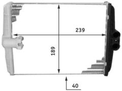MAHLE AH107000P — Radiator încălzire habitaclu