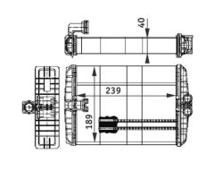 MAHLE AH110000P — Радиатор печки