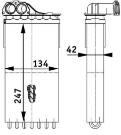 MAHLE AH112000P — Radiator încălzire habitaclu