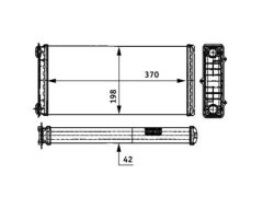 MAHLE AH117000P — Радиатор печки