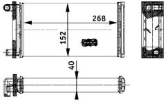 MAHLE AH121000P — Radiator încălzire habitaclu