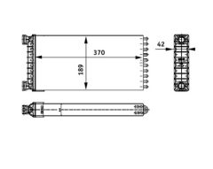 MAHLE AH130000P — Радиатор печки