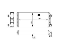 MAHLE AH133000P — Радиатор печки
