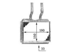 MAHLE AH139000S — Radiator încălzire habitaclu