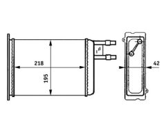 MAHLE AH147000S — Радиатор печки