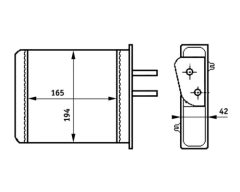 MAHLE AH159000S — Radiator încălzire habitaclu