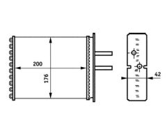 MAHLE AH161000S — Radiator încălzire habitaclu