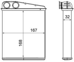 MAHLE AH16000S — Радиатор печки
