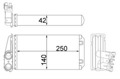 MAHLE AH186000S — Radiator încălzire habitaclu