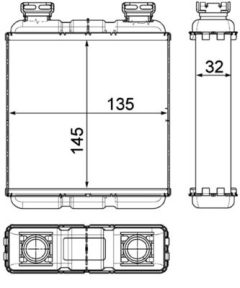 MAHLE AH188000P — Радиатор печки