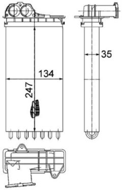 MAHLE AH194000P — Radiator încălzire habitaclu