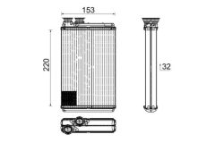 MAHLE AH195000P — Radiator încălzire habitaclu