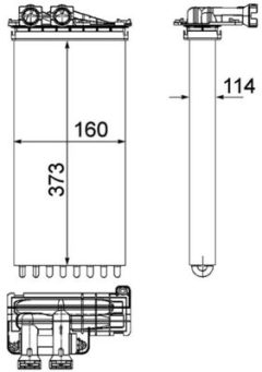MAHLE AH196000P — Радиатор печки