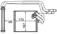 MAHLE AH198000S — Радиатор печки