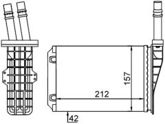 MAHLE AH209000S — Радиатор печки