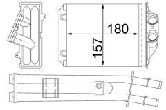 MAHLE AH213000S — Радиатор печки