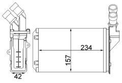 MAHLE AH217000S — Radiator încălzire habitaclu