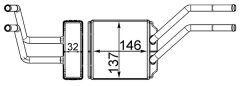 MAHLE AH226000S — Radiator încălzire habitaclu