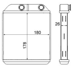 MAHLE AH237000S — Радиатор печки