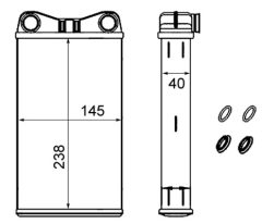 MAHLE AH239000S — Радиатор печки