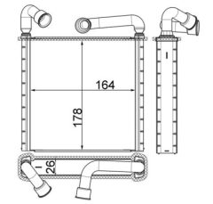 MAHLE AH253000S — Радиатор печки