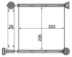 MAHLE AH256000S — Радиатор печки
