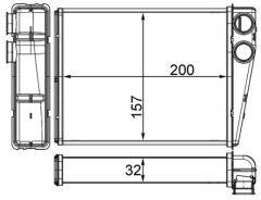 MAHLE AH263000S — Radiator încălzire habitaclu
